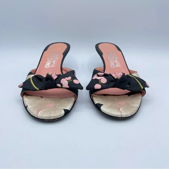 Salvatore Ferragamo Shoes 8 1/2 Black/Pink - Picture 5 of 16